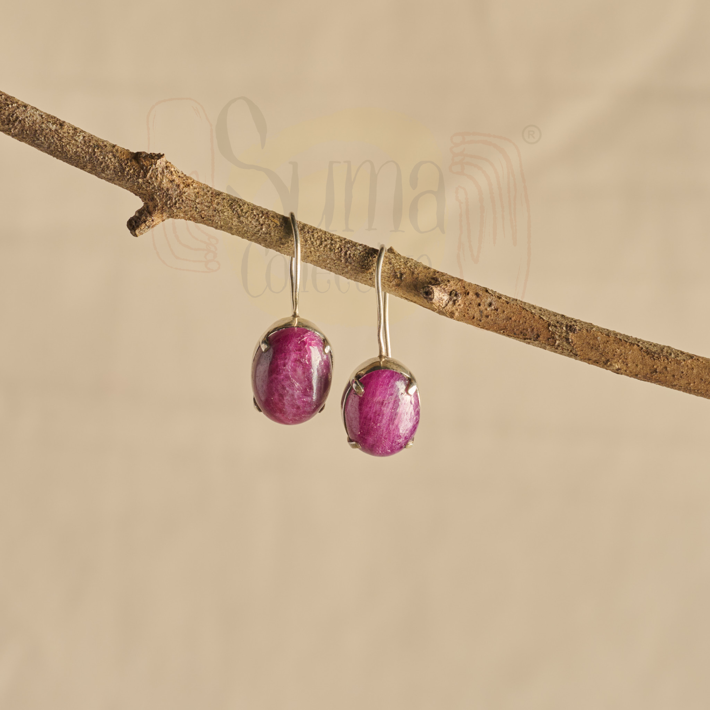Roselle Silver Drop Earrings