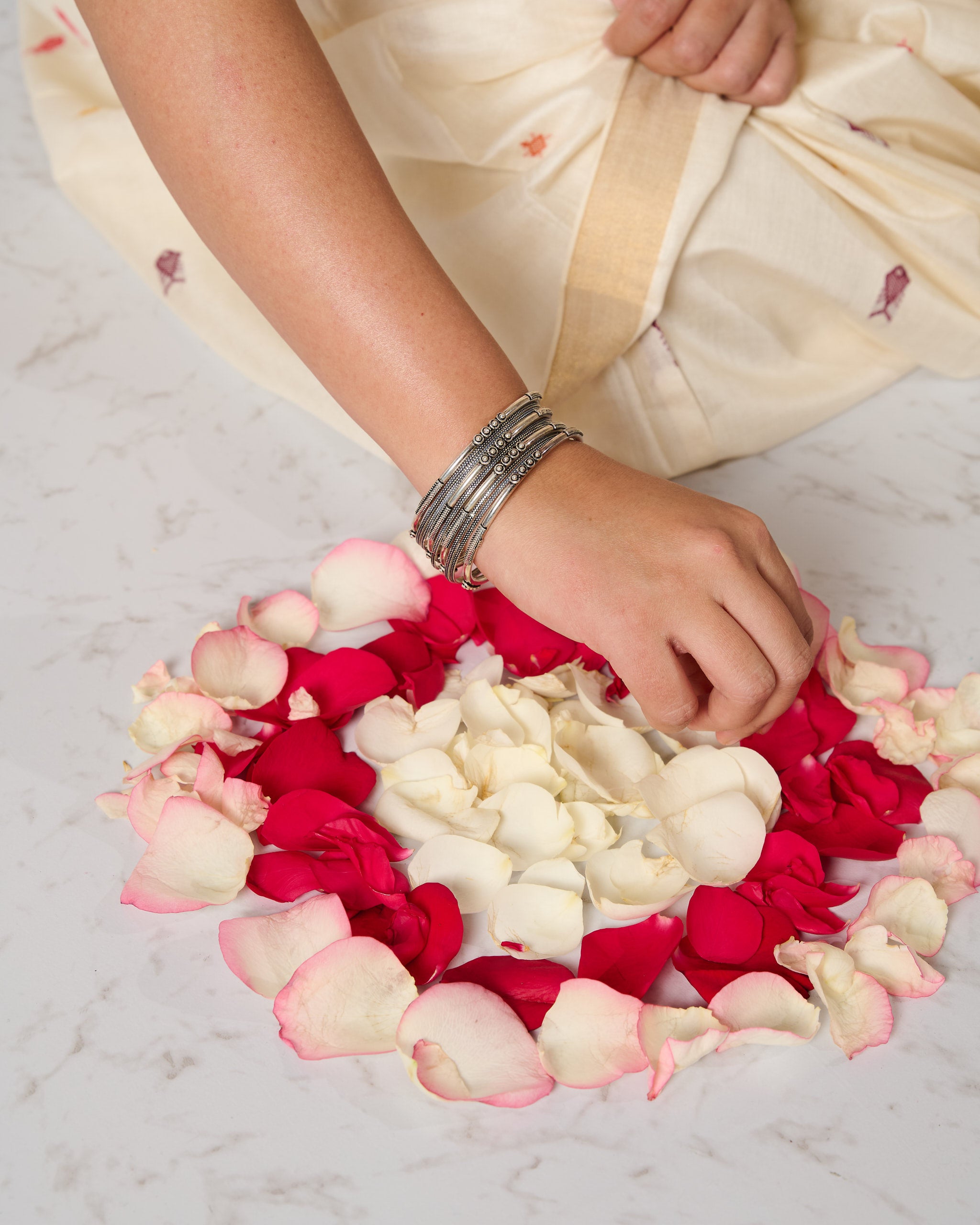 Atarang Silver Bangle Set