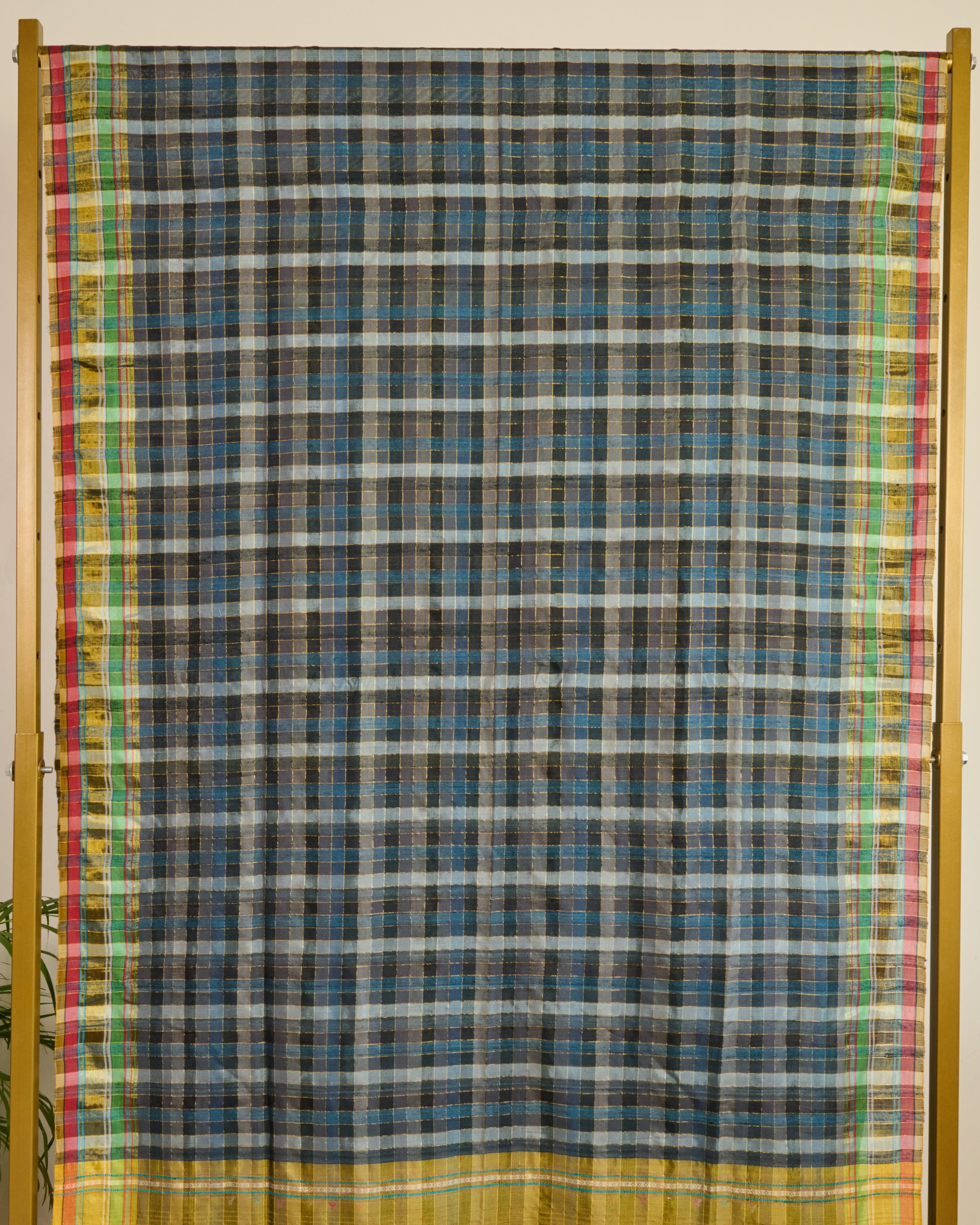 Bhujodi Saree in Silk on display