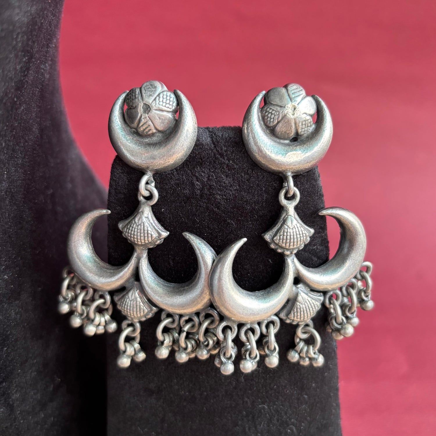 Chandbali earrings with ghungroo