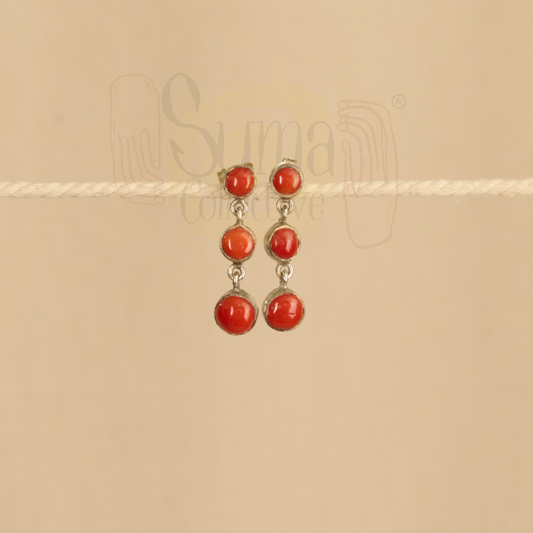 Coral Drop Earrings