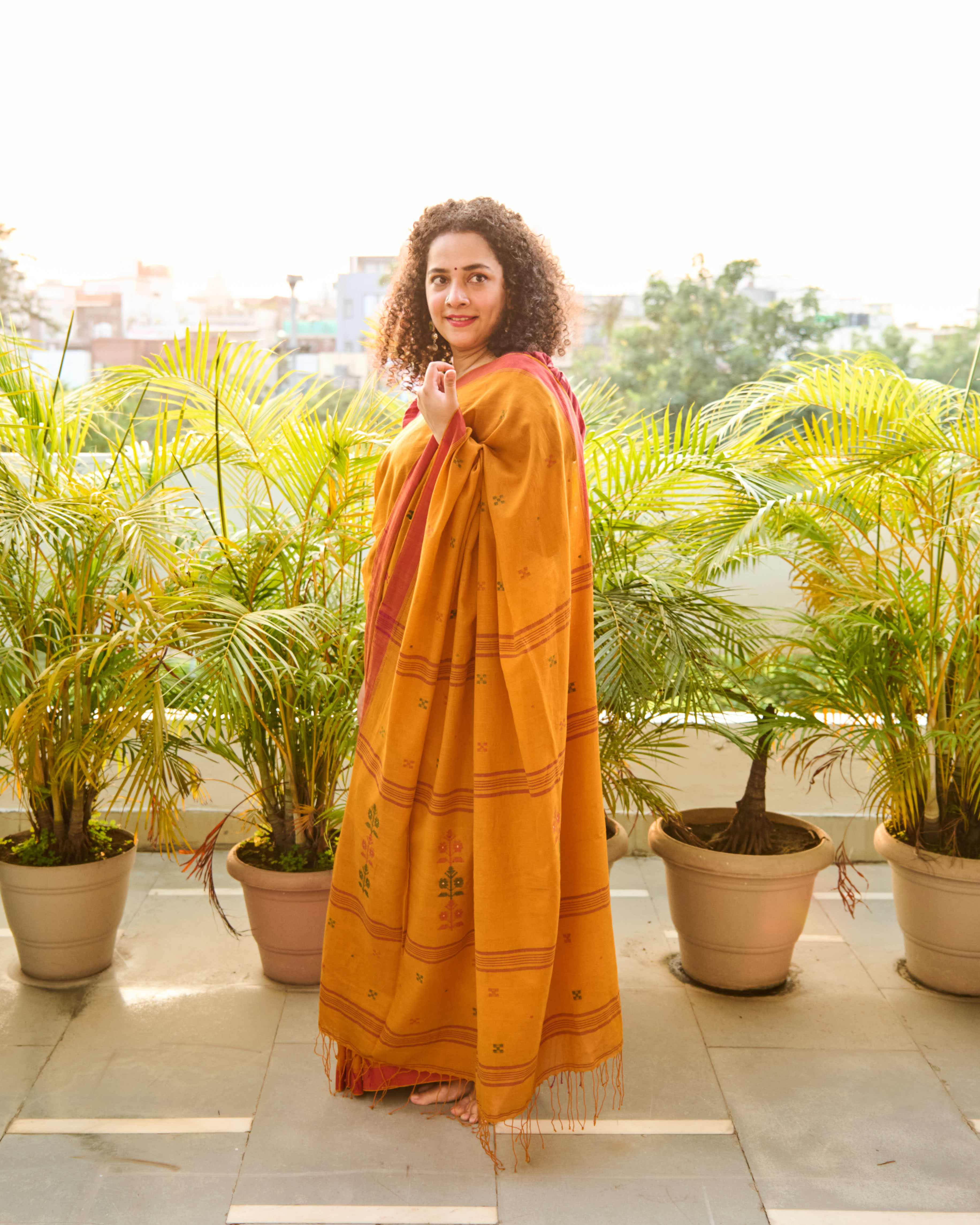 Gohar Jamdani Khadi Cotton Saree