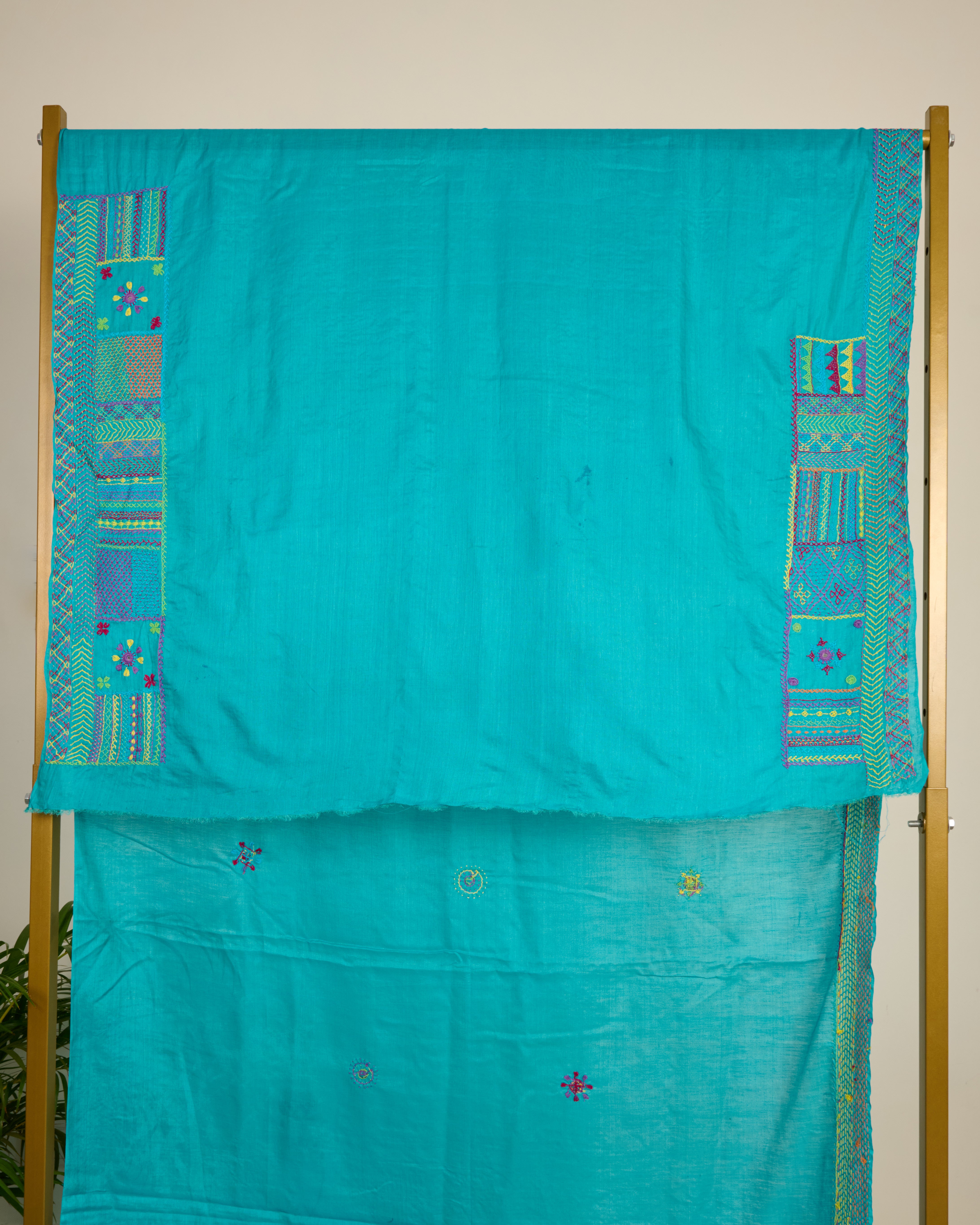 Lambani Embroidery on Kosa Silk Saree (Firoz)