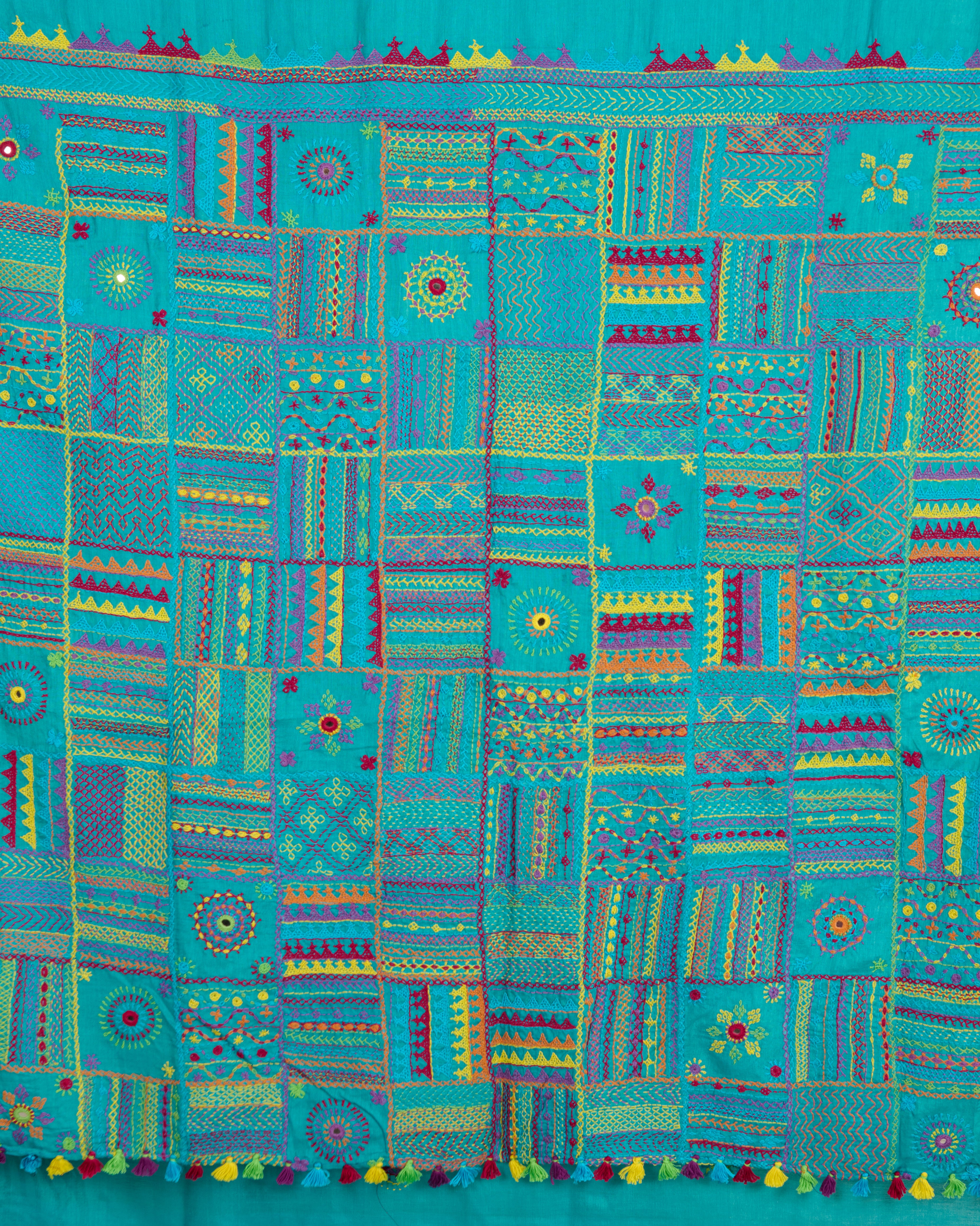 Lambani Embroidery on Kosa Silk Saree (Firoz)