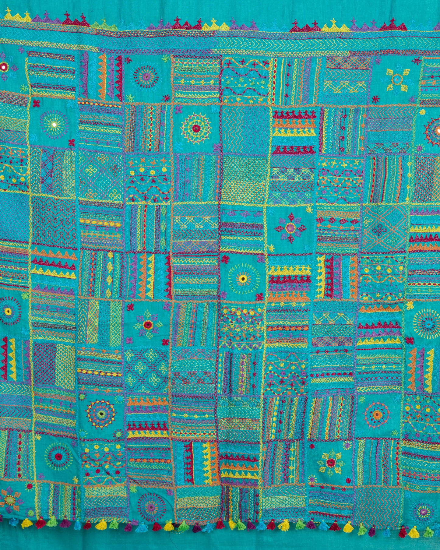 Lambani Embroidery on Kosa Silk Saree (Firoz)