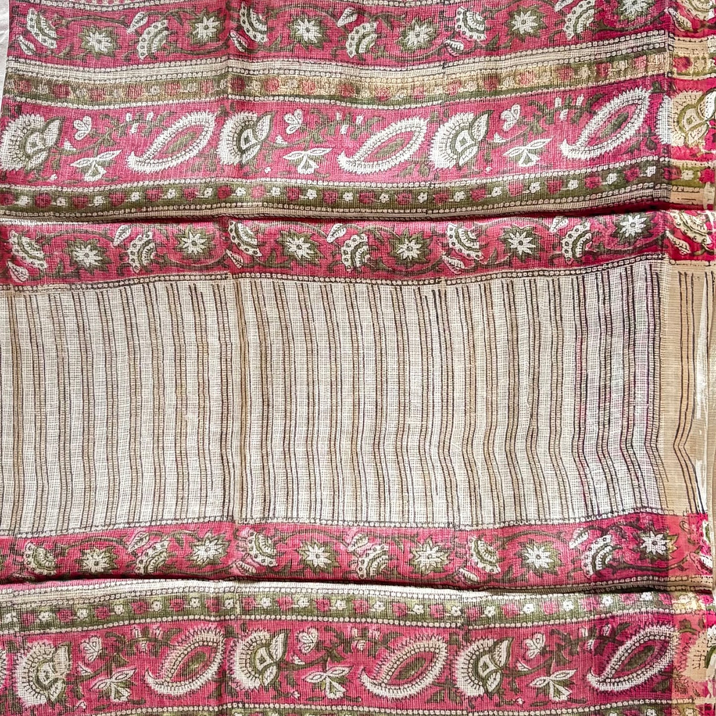 Kota Silk Saree in Bagru Blockprint #5