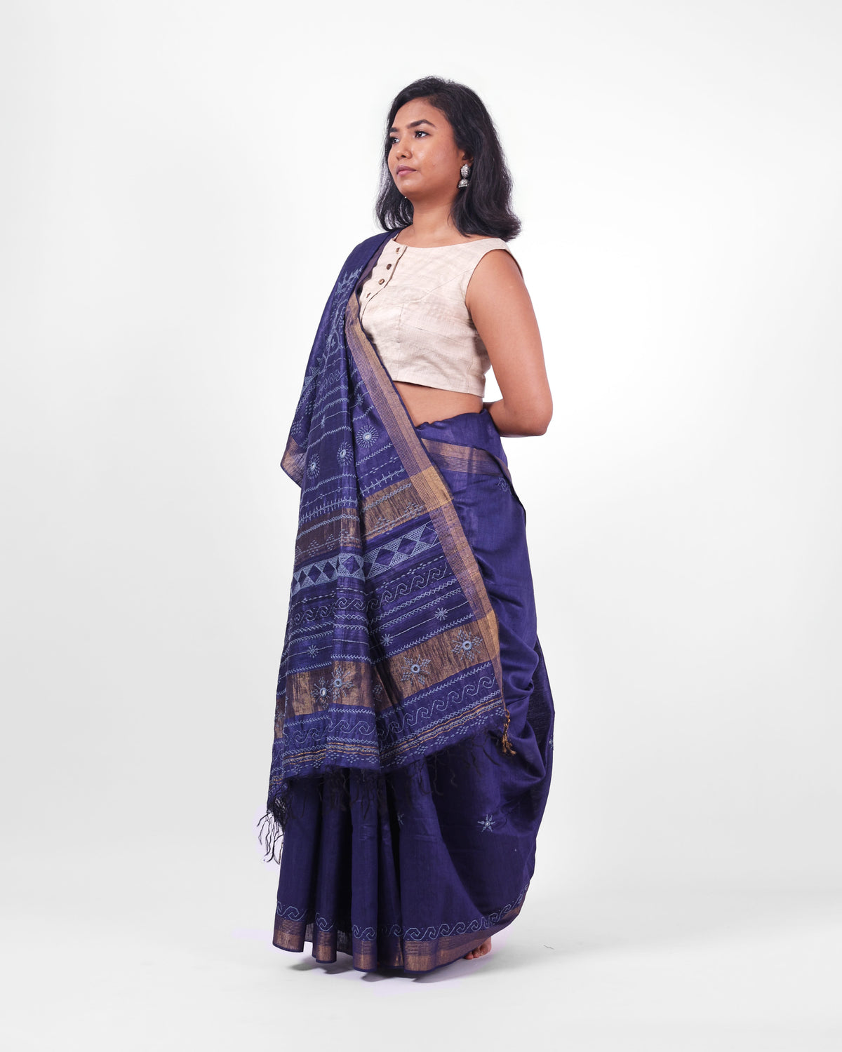 Taara Kosa Silk Saree with Lambani Embroidery