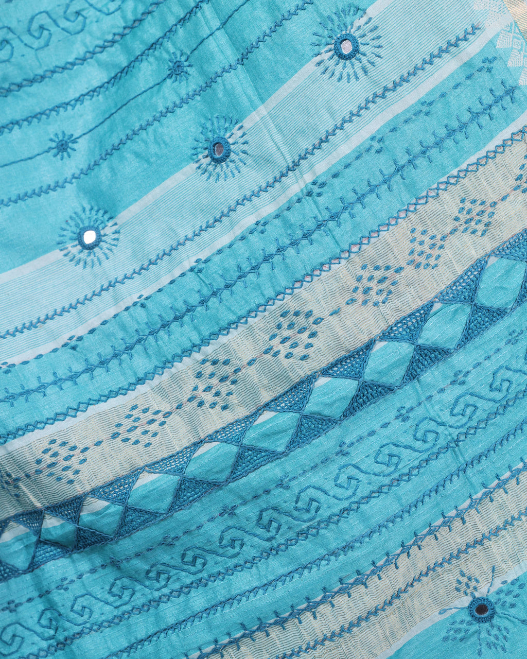 Rouni Kosa Silk Saree with Lambani Embroidery