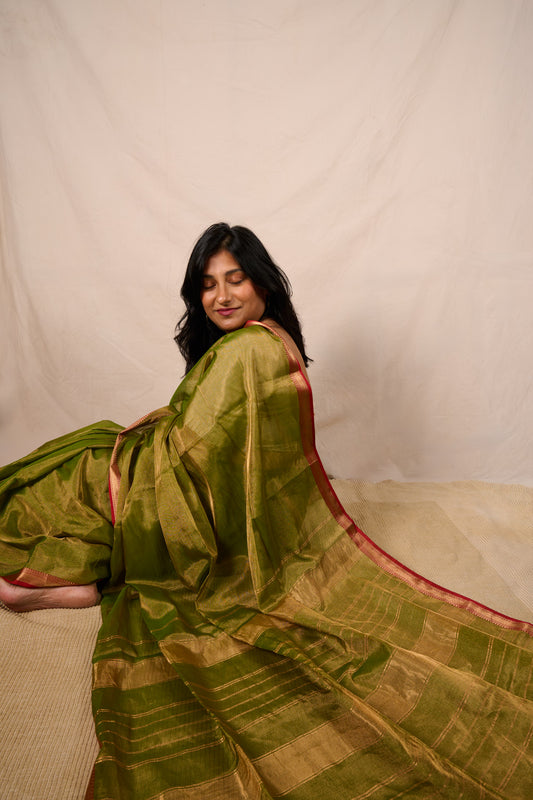 Sunehri #7 (Light Green & Gold)