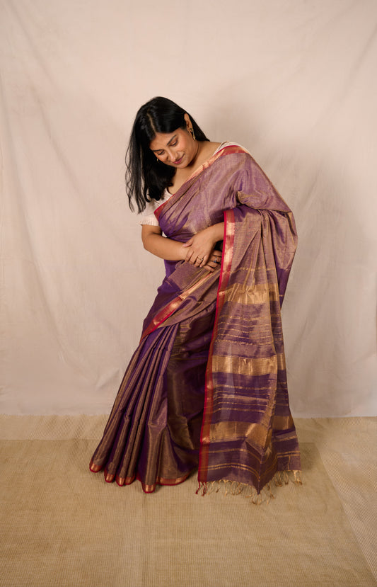 Sunehri #3 (Violet & Gold)