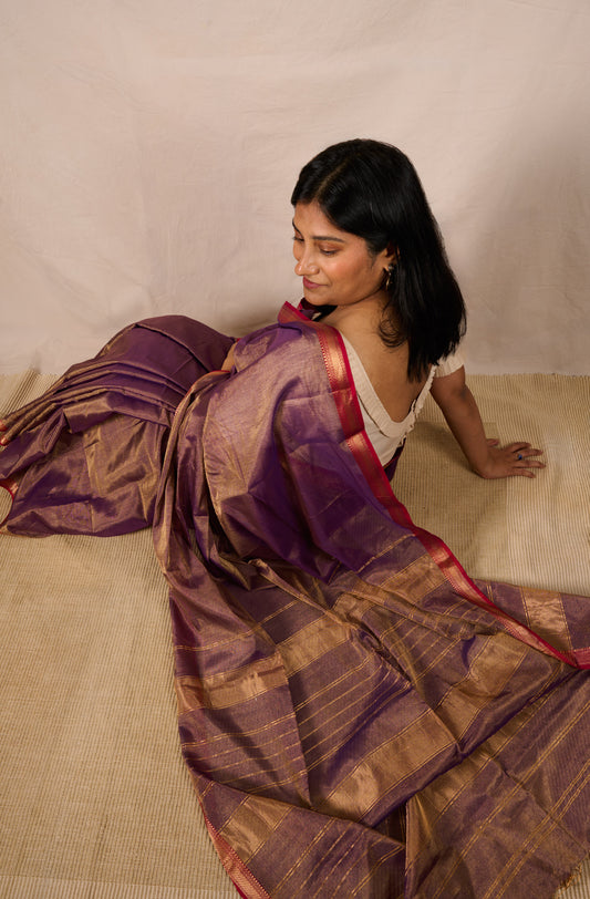 Sunehri #3 (Violet & Gold)
