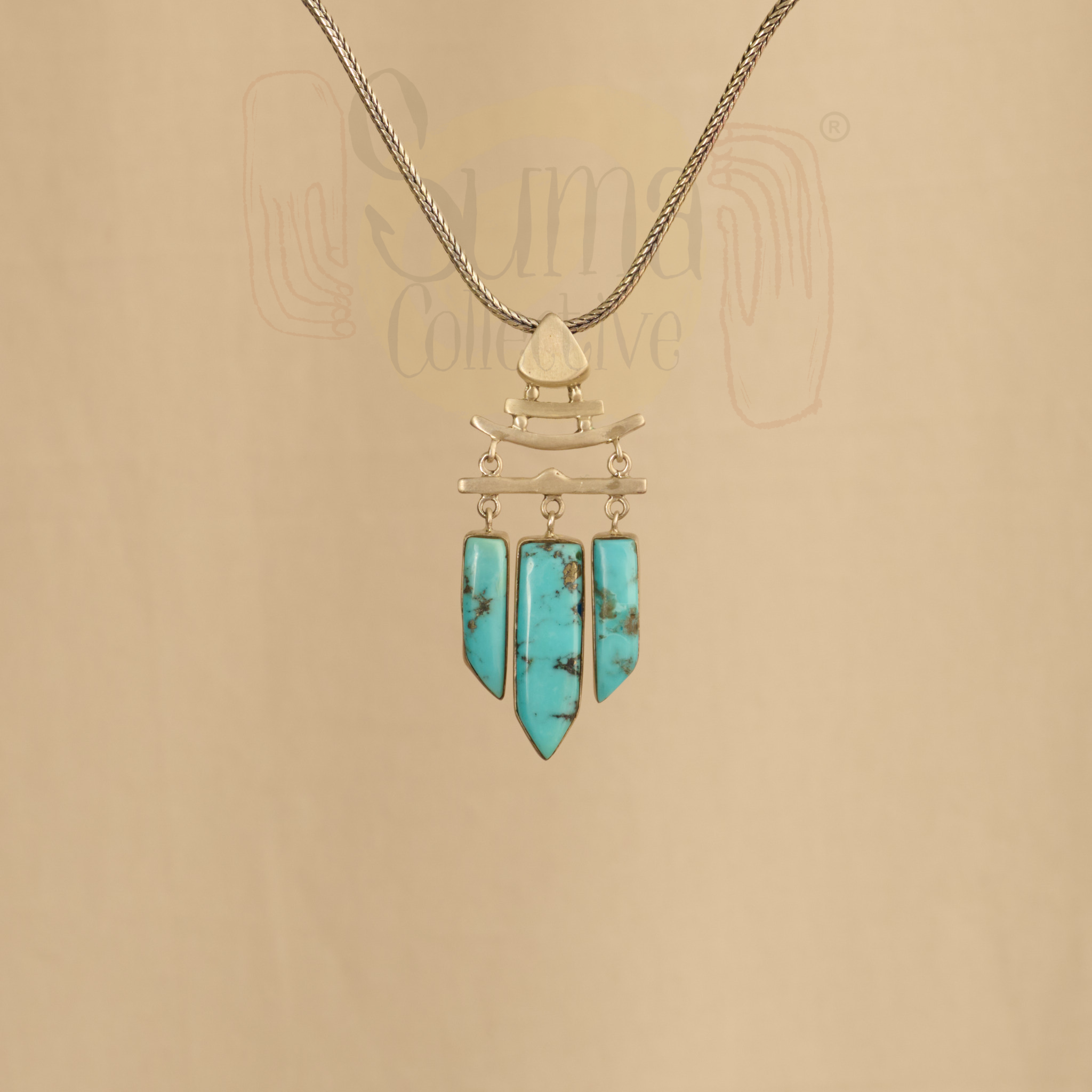 Firoza Turquoise Silver Pendant