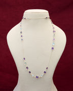 Riva Amethyst & Blue Topaz Long Chain
