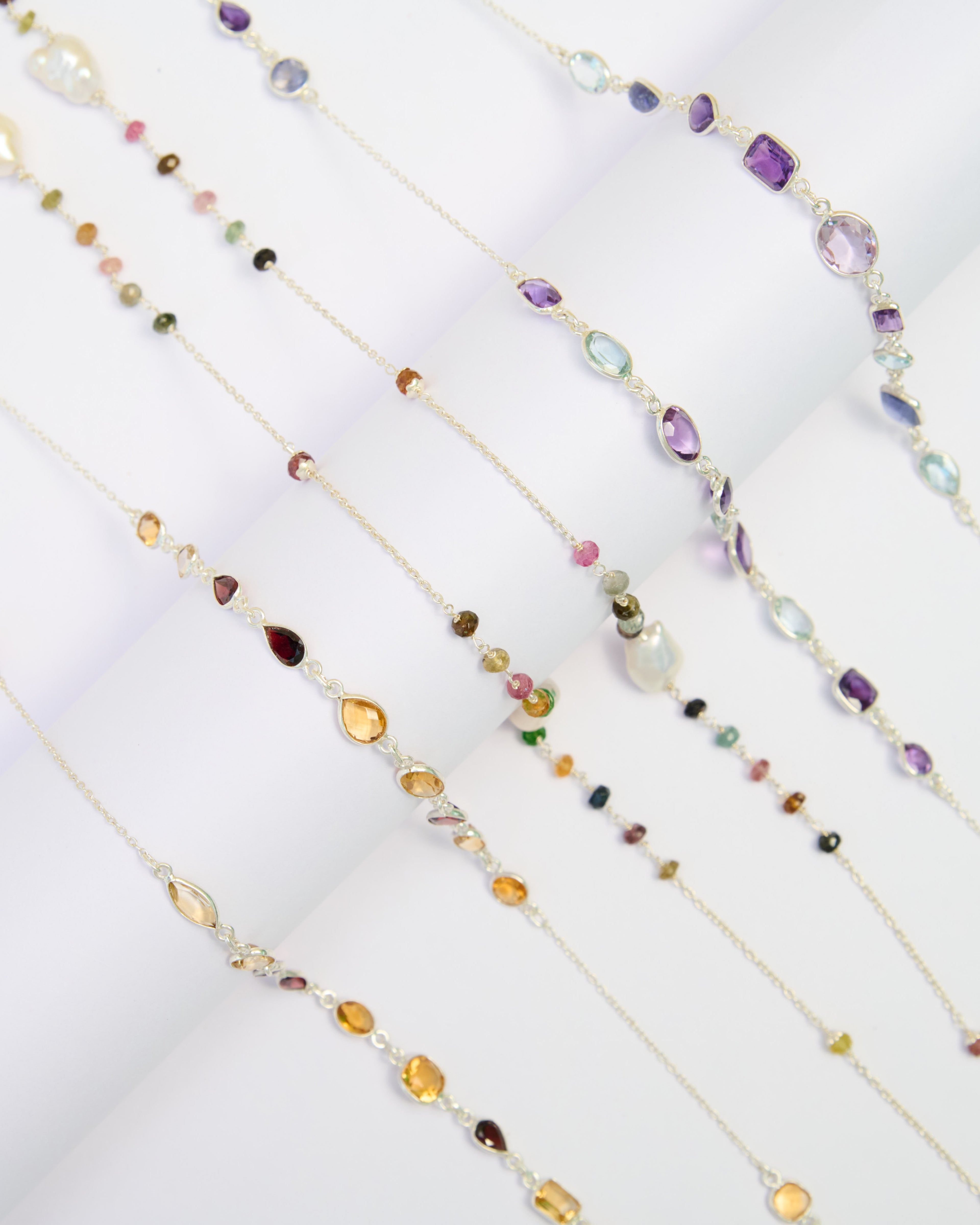 Riva Tourmaline & Pearl Long Chain