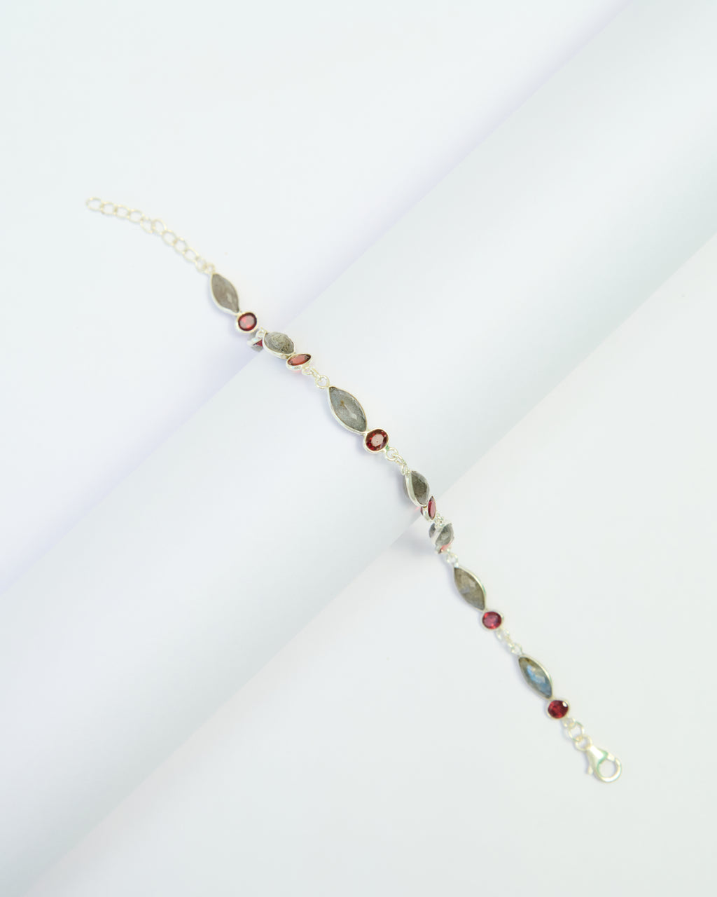 Riva Labradorite & Garnet Bracelet