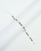 Riva Labradorite & Garnet Bracelet