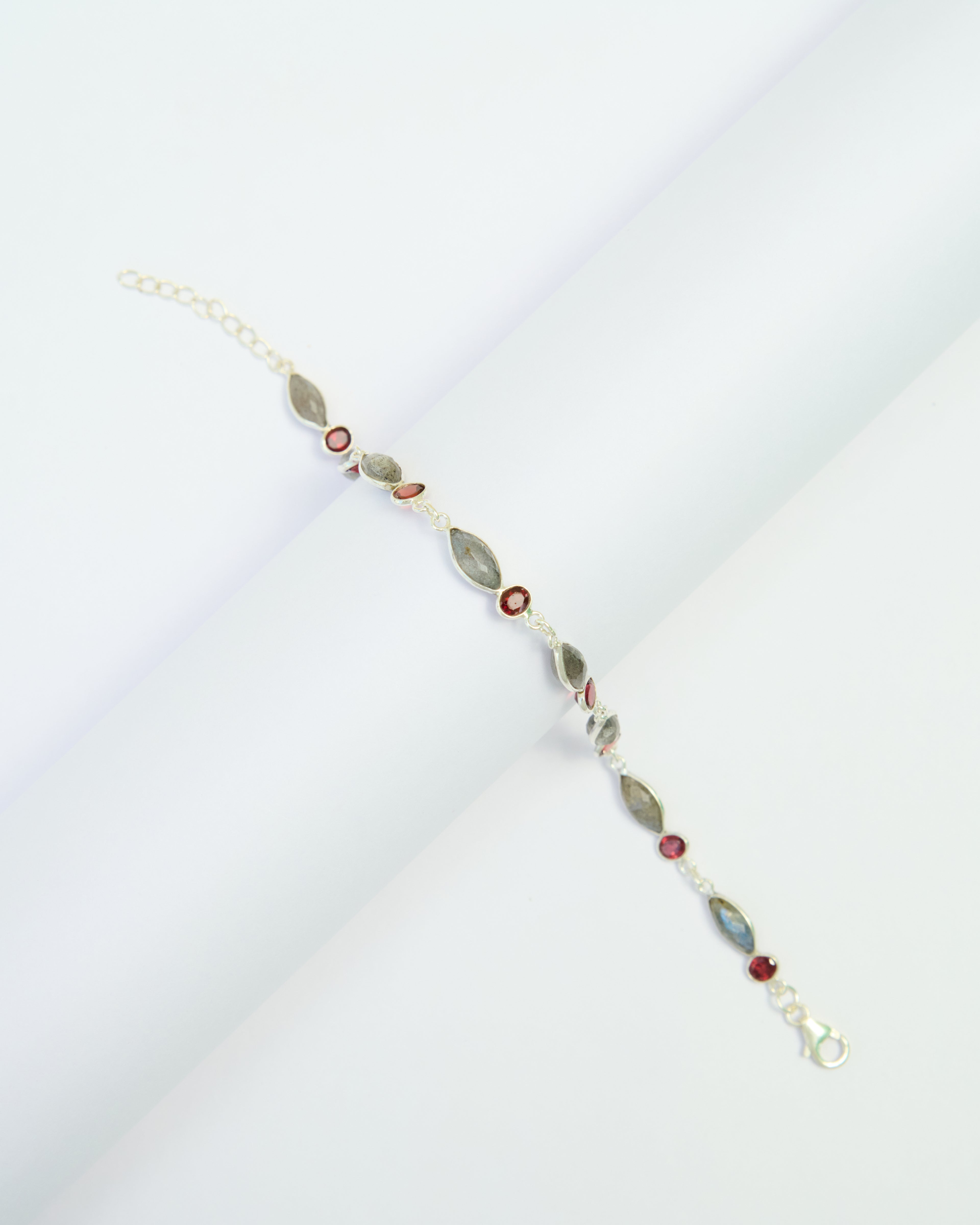 Riva Labradorite & Garnet Bracelet
