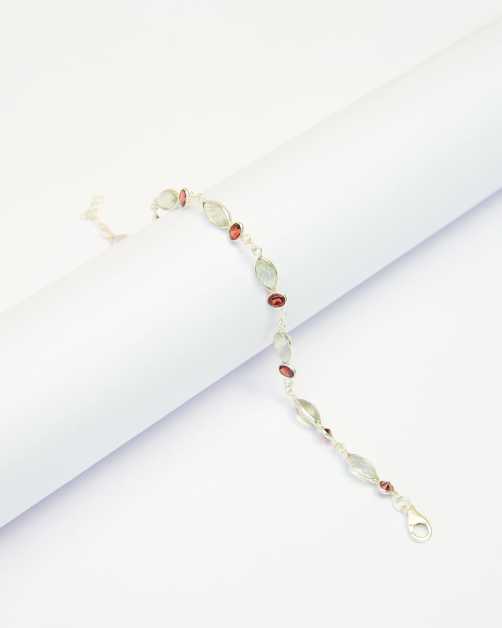 Riva Green Amethyst & Garnet Bracelet