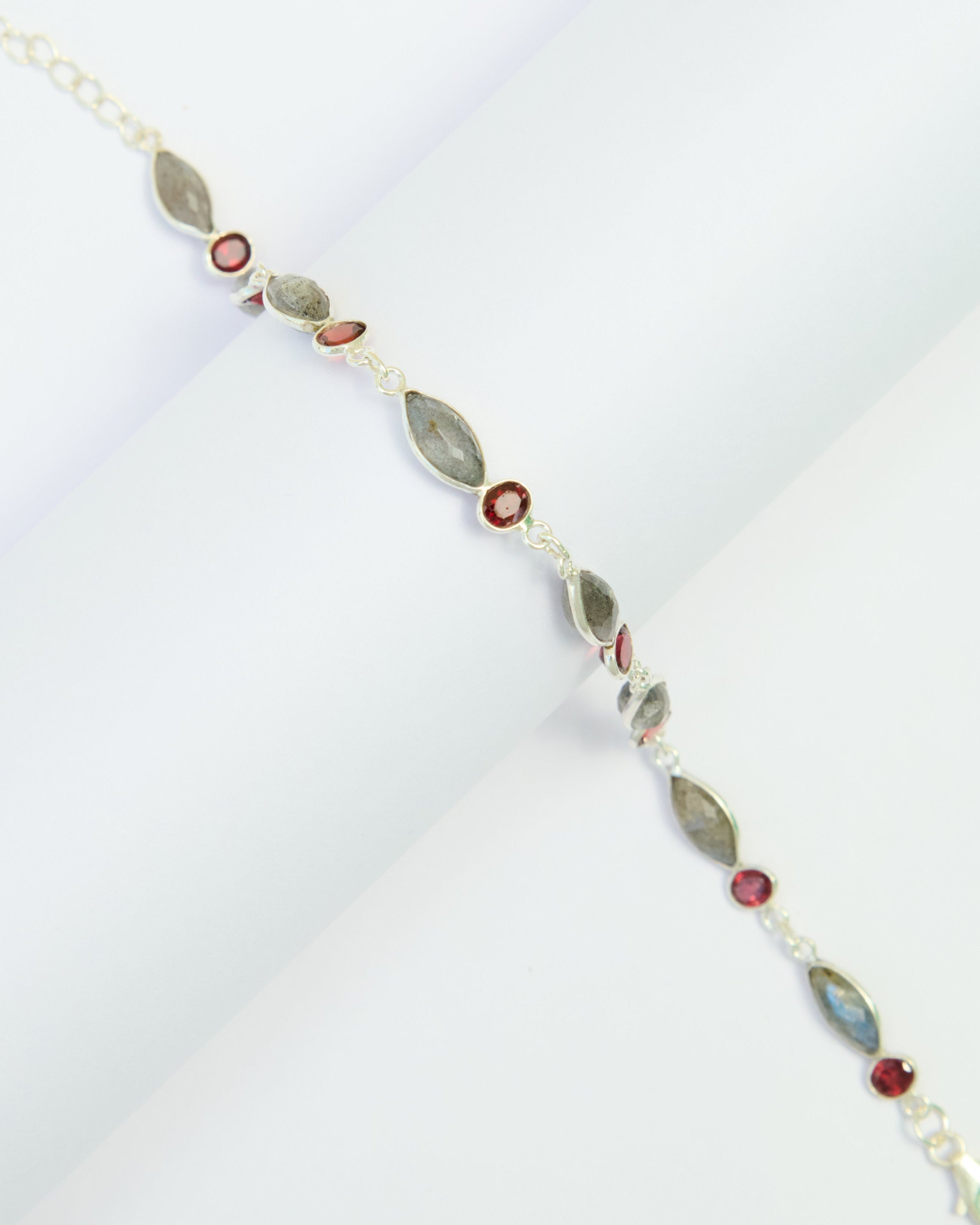 Riva Labradorite & Garnet Bracelet