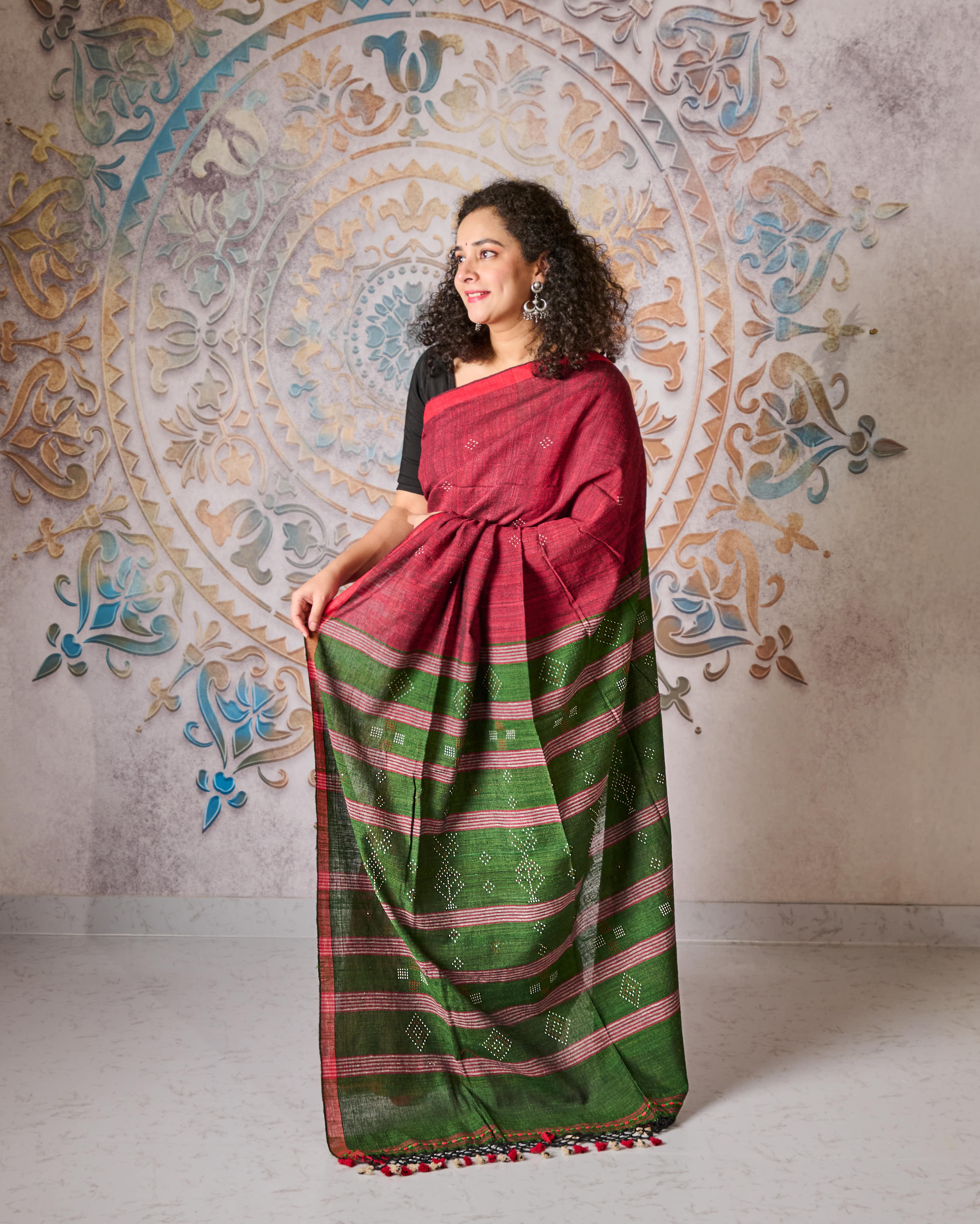 Vāmā Tangaliya Matka Silk Saree