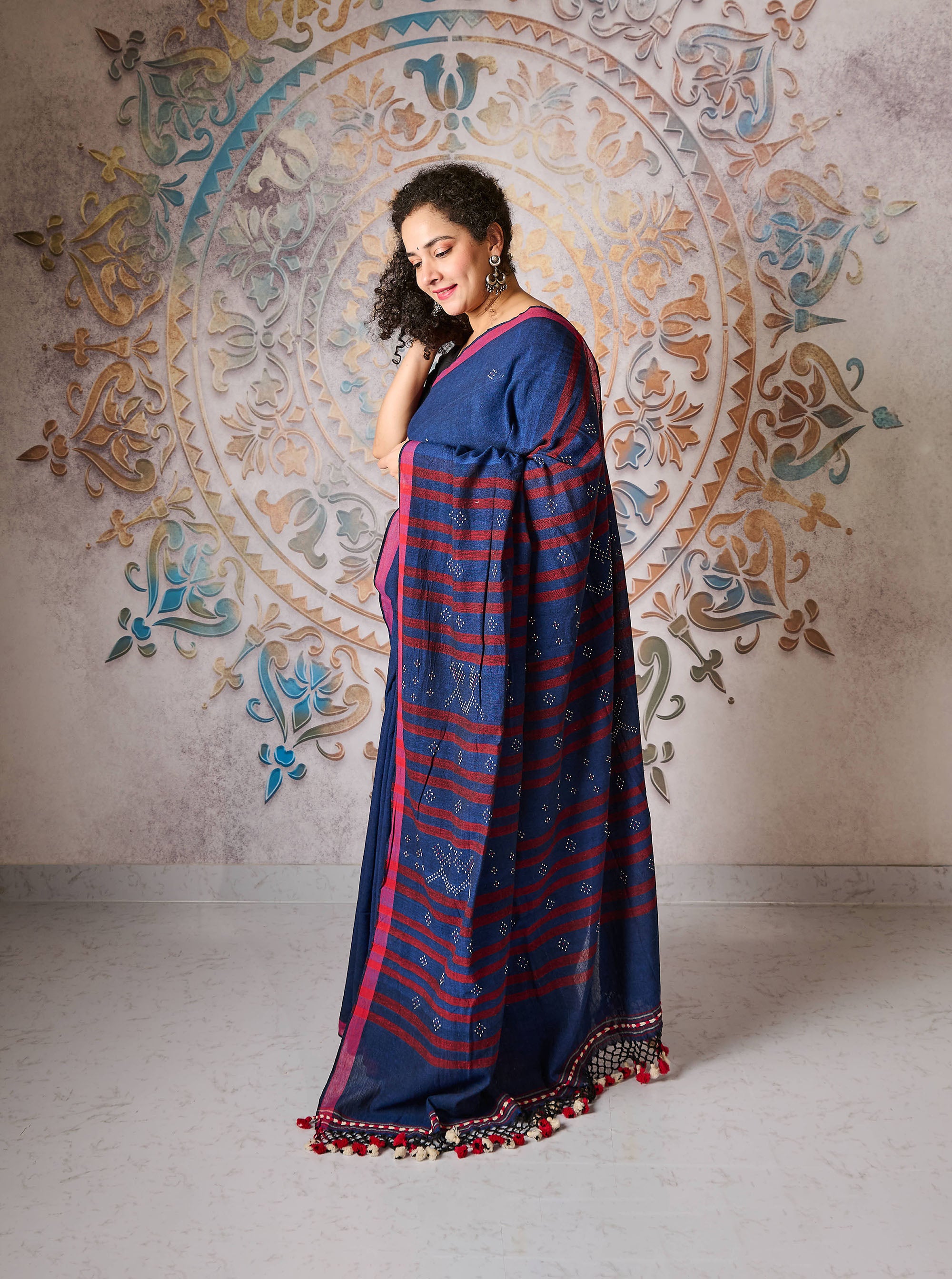 Nilou Tangaliya Kala Cotton Saree