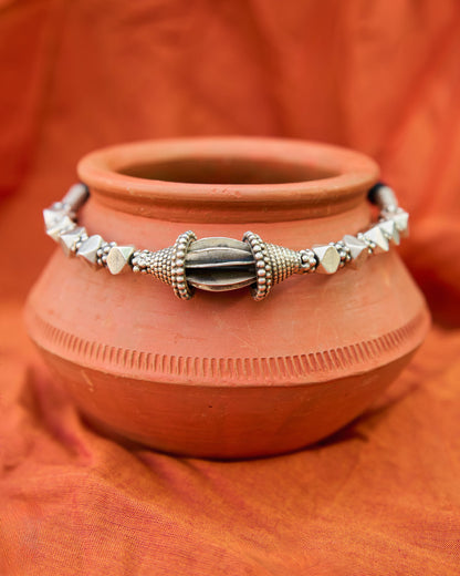 Toda Inspired Silver Necklace