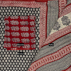Varn Mul Cotton Blockprinted Saree in Black #6